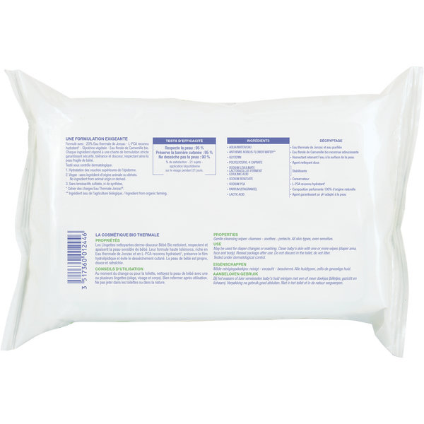 ETJ LINGETTES DERMO-DOUCEURx40 BIO** – Image 3