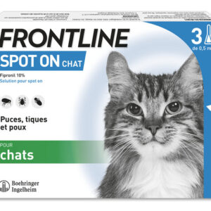 Frontline Spot On Chat - Anti-puces Anti-tiques pour chat - 3 pipettes - Image 1