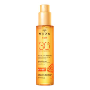 Huile bronzante haute protection SPF30 visage et corps, Nuxe Sun 150ml - Image 1