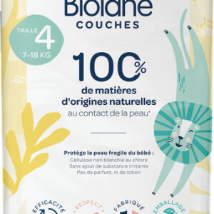 Couches Écologiques Biolane Taille 4 (7-18kg) - Paquet de 44 - Image 2