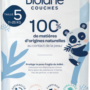 Couches Bébé Taille 5 11-25kg Naturelles BIOLANE - Image 2