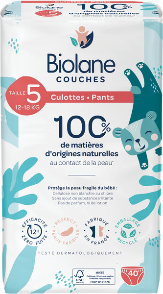 Couches culottes Biolane taille 5 x40 – Image 2