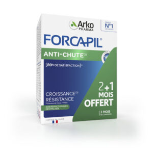 Arkopharma Forcapil Anti-Chute Cheveux Zinc, Vitamine B 90 comprimés - Image 1