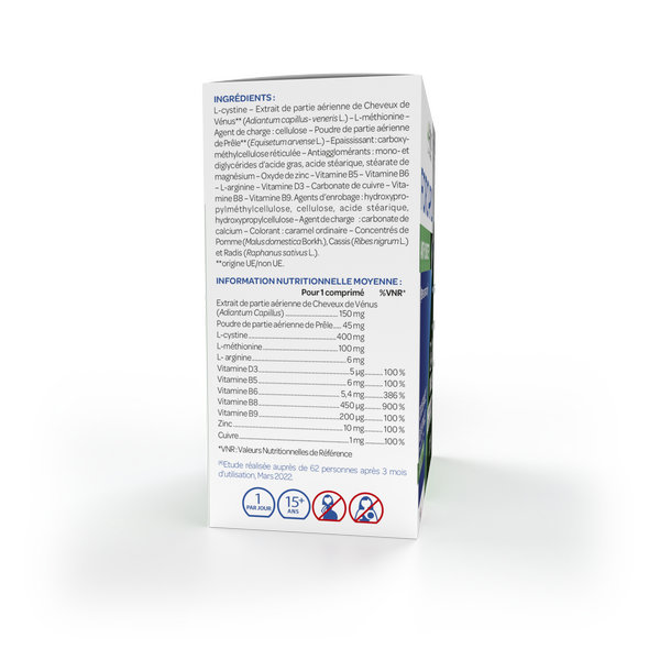 Arkopharma Forcapil Anti-Chute Cheveux Zinc, Vitamine B 90 comprimés – Image 3