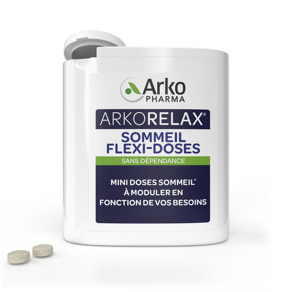 Arkopharma Arkorelax Sommeil Flexi-Doses Mélatonine & Coquelicot 60 mini comprimés sublinguaux – Image 2