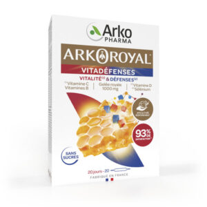 Arkopharma Arkoroyal Vitadéfenses Gelée Royale Vitamines & Minéraux 20 ampoules - Image 1
