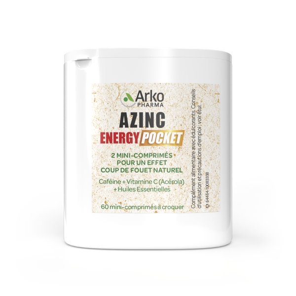 Arkopharma Azinc Energy Pocket Caféine & Vitamine C 60 mini-comprimés – Image 4