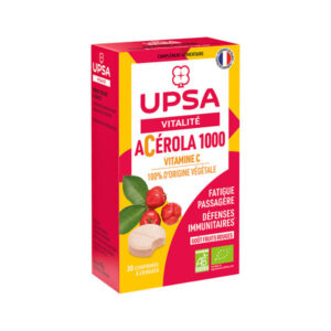 Complément alimentaire Vitalité - Acérola 1000 Bio - 2 tubes de 15 comprimés à croquer - Image 1