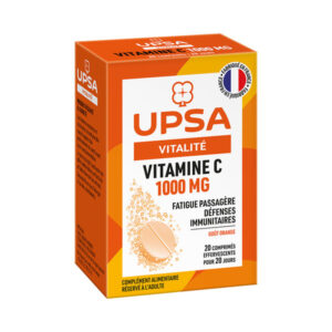 Complément alimentaire UPSA Vitamine C 1000 mg - 20 comprimés effervescents - Image 1