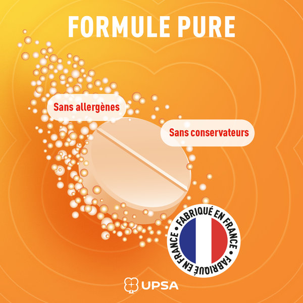 Complément alimentaire UPSA Vitamine C 1000 mg - 20 comprimés effervescents – Image 3