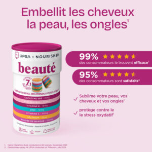 UPSA x NOURISHED - Gummies 7en1 Beauté - Boîte de 30 gummies - Image 2