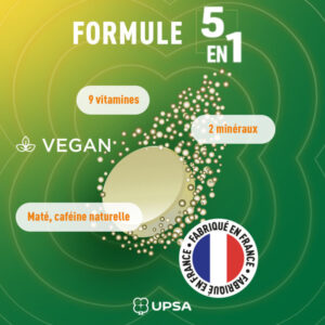 Complément alimentaire UPSA Energie booster 5en1 - 20 Comprimés effervescents - Image 3