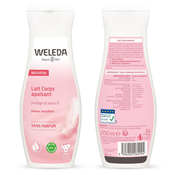 WELEDA - Lait Corps apaisant Sans parfum - 200 ml – Image 2