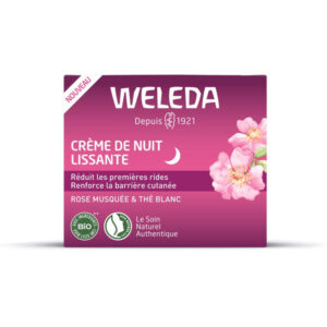 Weleda - Crème de Nuit Lissante Rose Musquée et Thé Blanc - 40ml - Image 1
