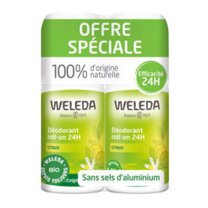 Weleda - Duo Déodorant roll-on 24H Citrus - 2x50 ml