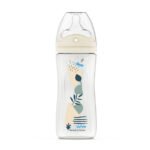 DODIE Biberon anti-colique Teat & Ring - 330ml - BLEU - 6+ mois - tétine biomimétisme débit 3