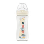 DODIE Biberon anti-colique Teat & Ring - 330ml - TERRA - 6+ mois - tétine biomimétisme débit 3