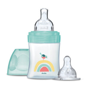 DODIE BIBERON ANTI-COLIQUE 150ML - 0-6 MOIS - TÉTINES PLATE & RONDE D1 - Image 1