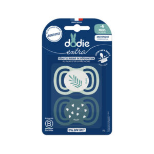 Dodie Sucette anatomique +6 m F3 extra fine bleu x2