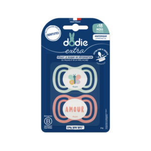Dodie Sucette anatomique +18 m F4 extra fine rose x2