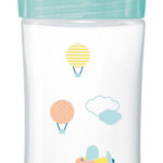 DODIE Biberon anti-colique Sensation+ - 330ml - AIR - +6 mois - tétine plate débit 3