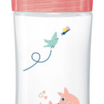 DODIE Biberon anti-colique Sensation+ - 330ml - JARDIN - +6 mois - tétine plate débit 3