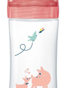 DODIE Biberon anti-colique Sensation+ - 330ml - JARDIN - +6 mois - tétine plate débit 3