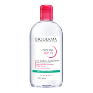BIODERMA Créaline H2O TS eau micellaire démaquillante peau très sèche 500ml - Image 1