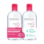 BIODERMA Créaline H2O Eau micellaire visage nettoyante démaquillante 2x500ml
