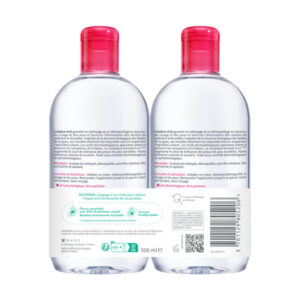 BIODERMA Créaline H2O Eau micellaire visage nettoyante démaquillante 2x500ml - Image 2