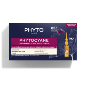 Phytocyane Traitement Antichute Femme - Chute Réactionnelle 12 ampoules x 5ml - Image 1