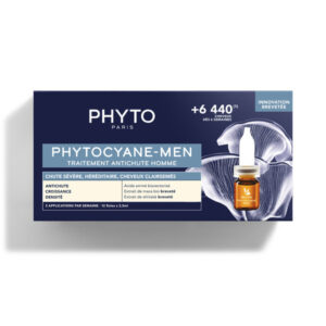 Phytocyane Men Traitement Antichute Homme - Chute sévère, héréditaire, cheveux clairsemés 12 fioles x 3,5ml - Image 1