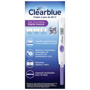 CLEARBLUE TEST D'OVULATION DIGITAL AVANCÉ 2 HORMONES (4 JOURS DE FERTILITÉ) X10 BTE - Image 3