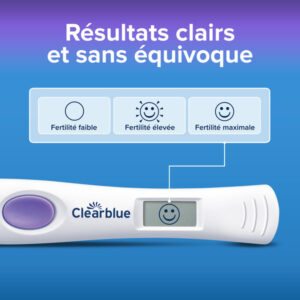 CLEARBLUE TEST D'OVULATION DIGITAL AVANCÉ 2 HORMONES (4 JOURS DE FERTILITÉ) X10 BTE - Image 4