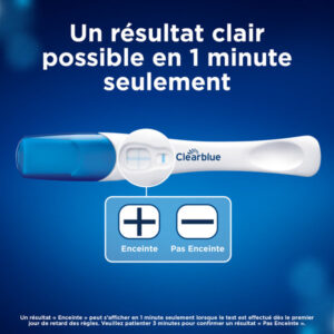 Test de grossesse Clearblue Détection Rapide, Kit avec 1 test - Image 4