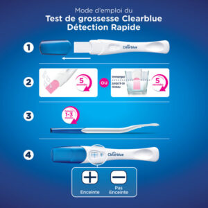 Test de grossesse Clearblue Détection Rapide, Kit avec 1 test - Image 7
