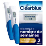 CLEARBLUE 2 TESTS DE GROSSESSE DIGITAUX AVEC ESTIMATION DE L'ÂGE DE GROSSESSE