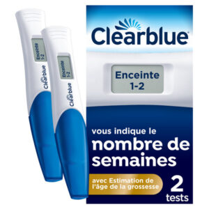 CLEARBLUE 2 TESTS DE GROSSESSE DIGITAUX AVEC ESTIMATION DE L'ÂGE DE GROSSESSE - Image 1