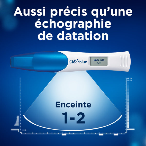 CLEARBLUE 2 TESTS DE GROSSESSE DIGITAUX AVEC ESTIMATION DE L'ÂGE DE GROSSESSE – Image 4