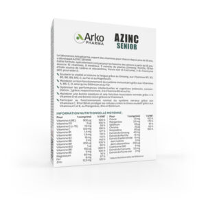 Arkopharma Azinc Senior Vitamines & Minéraux, Curcuma, Ginseng 30 comprimés - Image 5