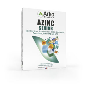 Arkopharma Azinc Senior Vitamines & Minéraux, Curcuma, Ginseng 30 comprimés - Image 1