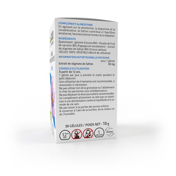 Arkopharma Arkogélules Humeur positive & Moral Safran 30 gélules – Image 4