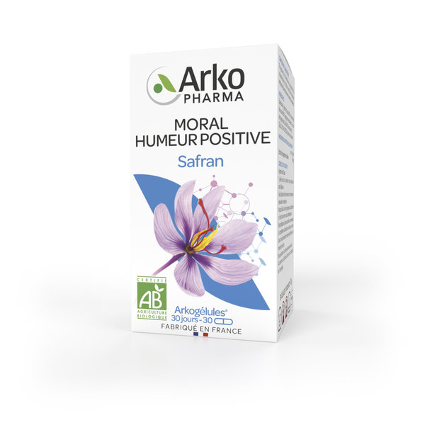 Arkopharma Arkogélules Humeur positive & Moral Safran 30 gélules – Image 2