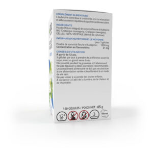 Arkopharma Arkogélules Nervosité Passagère Aubépine Bio 150 gélules - Image 4