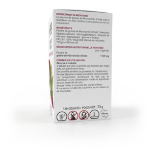 Arkopharma Arkogélules Confort Veineux Marronnier d'Inde Bio 150 gélules - Image 4