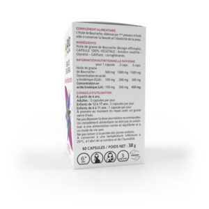 Arkopharma Arkogélules Beauté de la Peau Huile de Bourrache Bio 60 gélules - Image 4
