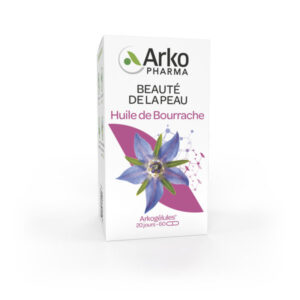 Arkopharma Arkogélules Beauté de la Peau Huile de Bourrache Bio 60 gélules - Image 1