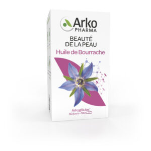 Arkopharma Arkogélules Beauté de la Peau Huile de Bourrache Bio 180 gélules - Image 1