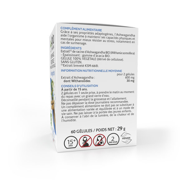 Arkopharma Arkogélules Ashwagandha Bio 60 gélules – Image 4