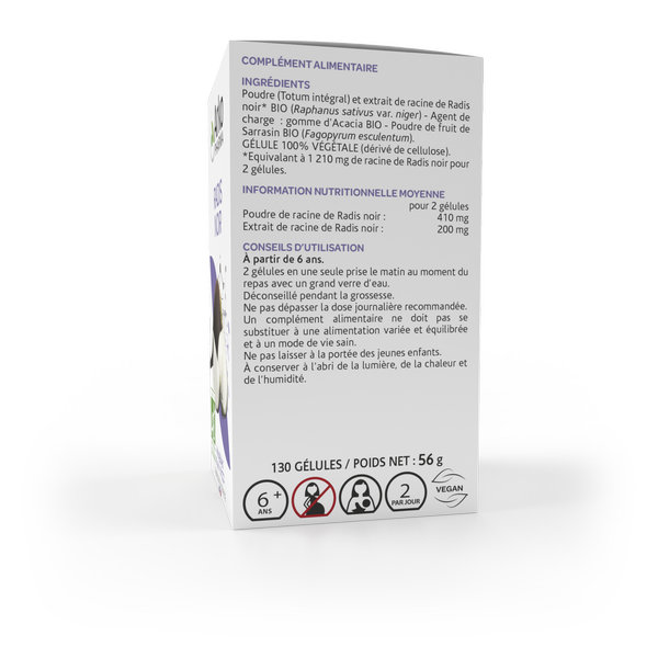Arkopharma Arkogélules Troubles Digestifs Radis Noir Bio 130 gélules – Image 4